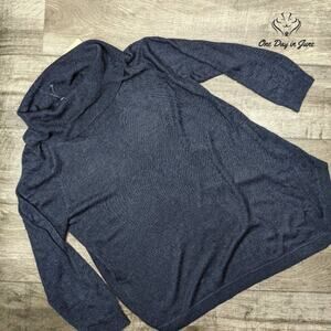 Joan Vass Turtle Neck Long Sleeve Asymetrical Sweater Size 1X